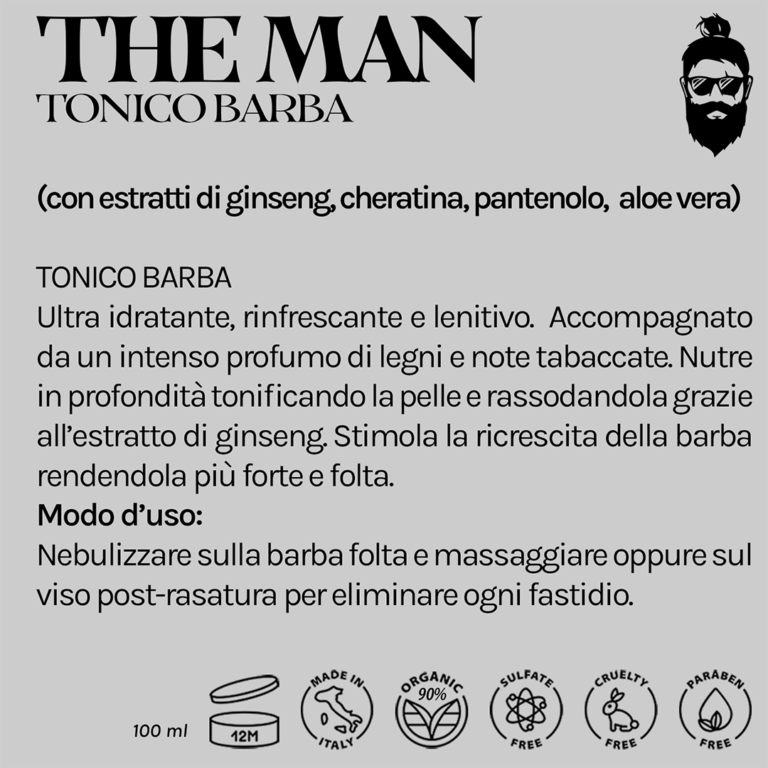 THE MAN tonico barba
