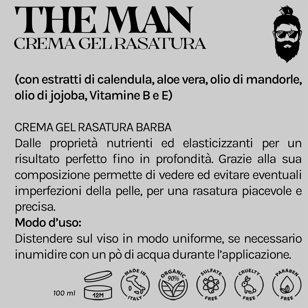 THE MAN crema gel rasatura